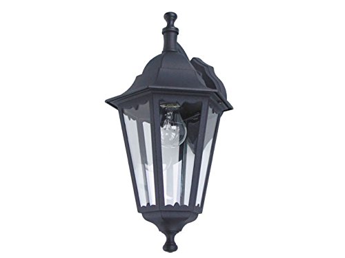 Ranex Classic - Farol de pared para exteriores, color negro