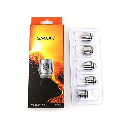 Resistencia SMOK TFV8 V8 Baby X4 Paquetes de 5 (X4-0.15 Ohm - Quad Coils)