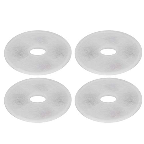 SALUTUYA Dispensador de Agua para Mascotas de carbón Activado Natural, Accesorio de Repuesto para Filtro, 150 mm de Gran diámetro, 6 Piezas(Cati 6 Pieces)