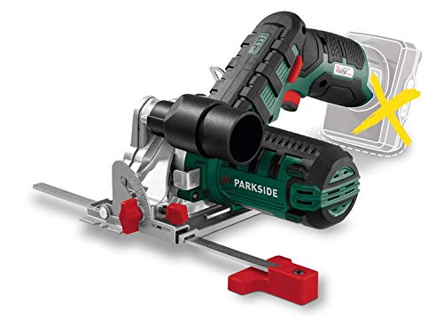 Sierra circular a batería Parkside PHKSA 12 X12V, bloqueo del eje, en estuche (sin batería y cargador)