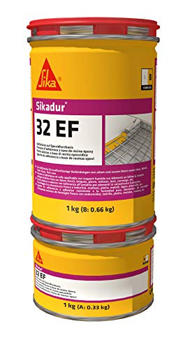 Sika 545534 Adhesivo estructural a base de resinas epoxi, Sikadur-32 EF, Gris, 1 Kg