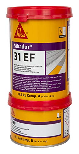 Sikadur 31 EF - Pegamento epoxídico multiusos, 2 componentes, 6 kg, color gris