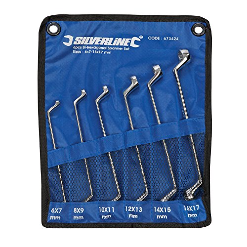 Silverline Tools 673424 Llave de Doble Boca, 6-17 mm