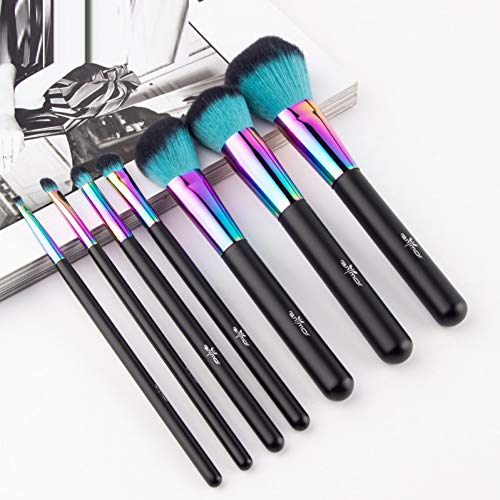 Single Rainbow Brush Wooden Base Cosmetic Eyebrow Eye Shadow Brush Makeup Brush Set Tool