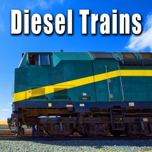 Small Diesel Passenger Train Passes by with Heavy Horn Blasts and Small Whistle Blowing