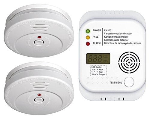 Smartwares FSSCO-15 Detectores de CO2, Calor, Humo y extintor, Blanco