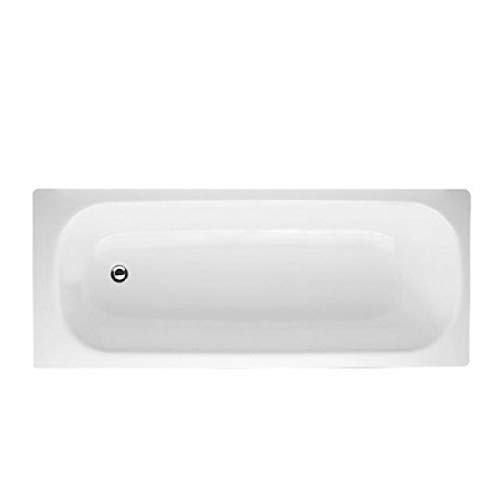 Smavit - Bañera de acero esmaltado (150 x 70 cm), color blanco