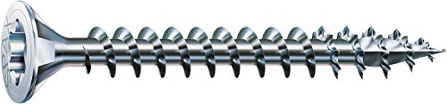 Spax – Tornillo universal T-Star Plus, 4 Cut, totalmente roscados, cabeza pozi, negro galvanizado A2J – 1191010350155, 1191010350155