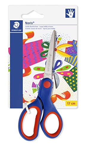 Staedtler Noris Club 96517NBK - Tijeras para niños (17 cm, mango ergonómico, acero inoxidable)