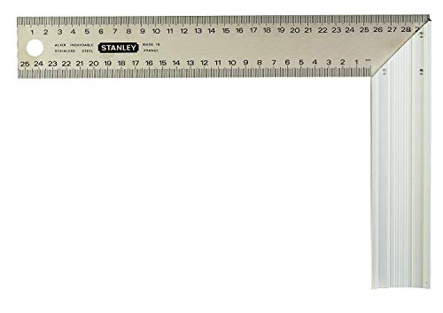 Stanley 1-45-686 Escuadra de carpintero, 200 x 300 mm, Plateado, 300 mm