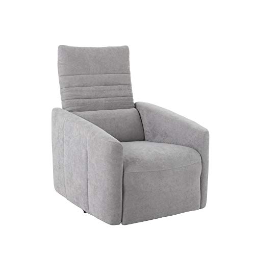 tapidecor Sillon Relax 1 Plaza Lino Gris 76X82X100