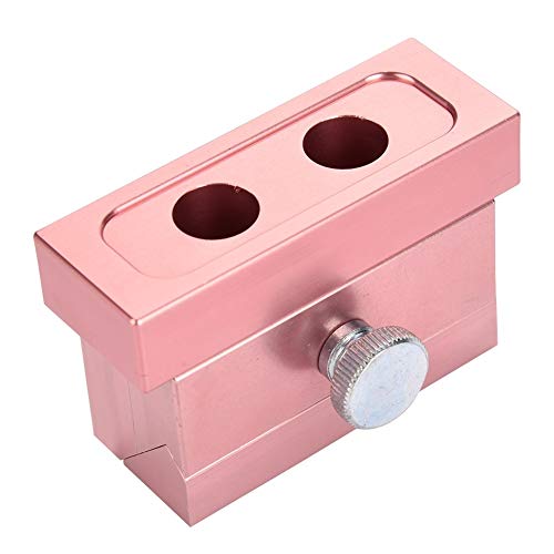 Tarente 12.1 DIY del Molde del lápiz Labial de aleación de Aluminio de Oro Rosa Doble Uso Bálsamo Labial la Herramienta del Fabricante (2 Agujeros)