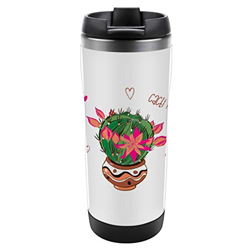 Taza aislada de acero inoxidable de 354 ml para hombres, cumpleaños, día del padre, Navidad, ideas de regalo de hija, hijo esposa, Cacti My Love Desert Cactus Cool Plant Lady Heart #42