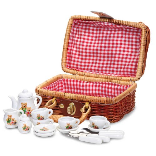 Tobar Picnic de Teddybear - Oso de Familia Mini Tea & Picnic Set del niño para los niños