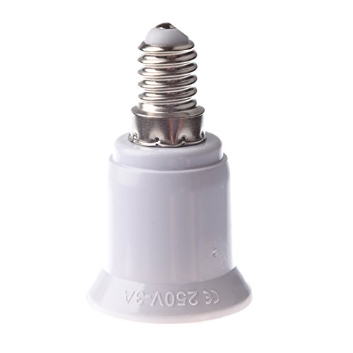 TOOGOO(R) E14-E27 LED Luz Lampara Tornillo Bombilla Enchufe Adaptador Convertidor