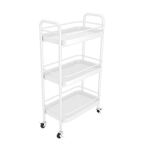 Utilidad Carro De Almacenamiento Carro De Almacenamiento Estantes De Almacenamiento De 3 Niveles Rolling Cart Pastero De Almacenamiento De Metal Para Huecos Estrechos Carrera De Cocina Carrera De Alma