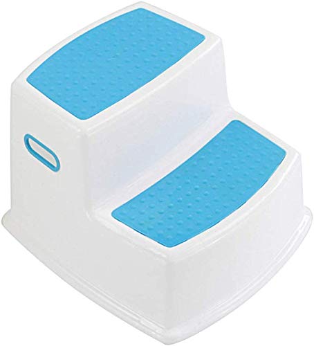 Venus valink 2 Taburete Niño Niños Inodoro Orinal Entrenamiento Antideslizante para Baño Cocina, Taburete, Children Plástico Reposapiés Deslizarse Agarre Suave - Azul