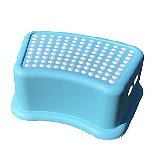 Venus valink Pedal Taburete Antideslizante Inodoro Orinal Lavado a Mano Almohadilla Reposapiés Entrenamiento Niños Infantil Baño, Plástico Children Niño para - Azul