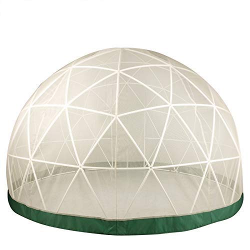 VEVOR Cubierta de Estanque Tienda de Cúpula con Red 12x7pies (3.7x2.1m) Igloo Tienda de campaña Patio Duradera para Jardín Piscina Plantas Igloo Tienda de Campaña Patio 