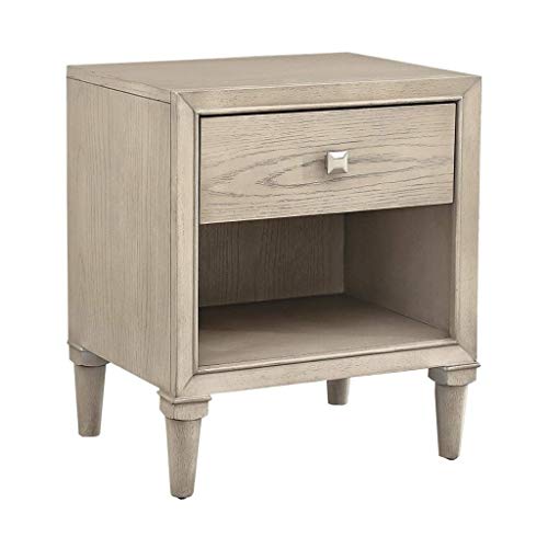 WALNUTA mesita de Noche - Mesita de Noche con cajón y Estante de Almacenamiento, Mesa Auxiliar for el Dormitorio Sala de Estar Muebles for el Hogar