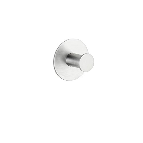 Wenko Celano Gancho de Pared, Acero Inoxidable, Plata Mate, 5x5x3.3 cm