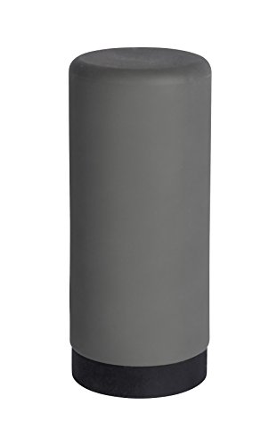 Wenko Spülmittelspender Easy Squeez-e - Seifenspender, Fassungsvermögen: 0,25l, Silikon, Ø 6 x 14 cm, grau