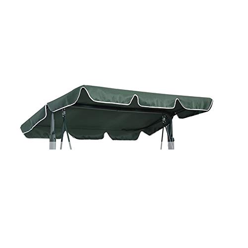 WingFly Columpio de Jardín Balancin de Jardín Mecedora Hamaca Terraza Techo Toldo Balcón 2 y 3 Plazas, Columpio Jardín Tipo Balancín Toldo (190x132cm, Verde)