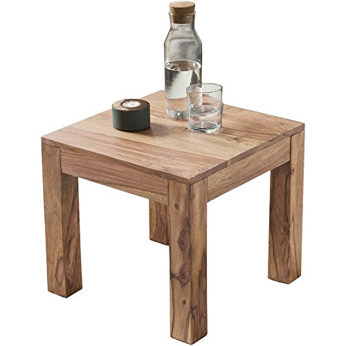 Wohnling wl1.446 Acacia – Mesa de café (Madera Maciza, 45 x 45 cm