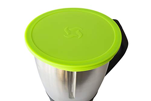 Wundermix Tapa de silicona para Thermomix TM6 / TM5 / TM31 | Tapa de conservación elástica sin BPA y reutilizable | Perfecta para el almacenamiento de alimentos | Verde