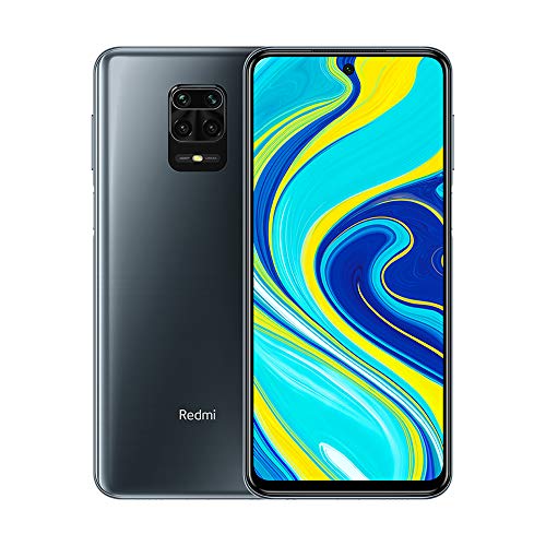 Xiaomi Redmi Note 9S Smartphone, 4GB RAM 64GB ROM, 6.67" Dot Drop Pantalla, Snapdragon 720G procesador, 48MP+8MP+5MP+ 2MP Cámara Cuádruple (Gris)