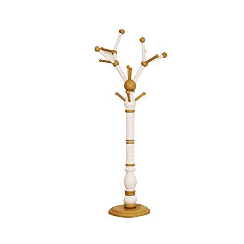 YLCJ - Percha para percha de madera maciza desmontable (color: rosa blanco, tamaño: 42 x 172 cm), Oro blanco., 42*172cm