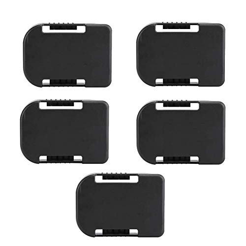 Ymiko 5PCS Soporte de Batería Soportes de Batería Soportes de Batería Sigilosa ABS para Makita/Bosch 18V