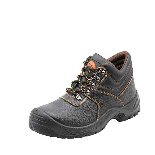 Zapatos de Seguridad para Hombres, S3, Zapatos con Punta de Acero, Impermeables, Zapatos de Trabajo Antideslizantes, Antideslizantes, Zapatos de Seguridad para la Cocina, Botas de Trabajo