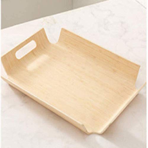 Zhenwo Frutero De Madera Natural Bandeja De Servir Bandeja De Té De Madera Decorativa Bandeja Decoración Desayuno Cena del Partido De Alimentos De Café Fruta, Pasteles Placa,3