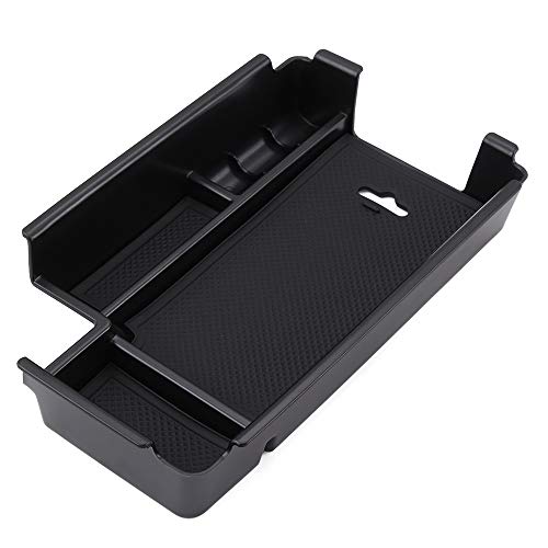 AIOFOGXC Caja de Almacenamiento Apoyabrazos Center Console Guante Apoyabrazos Pallet Bin Bandeja Holder Styling Contenedor/for Audi A4 B9 (Color : Black)