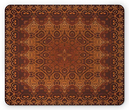 Alfombrilla De Ratón Alfombrilla Antideslizante Patrón Persa De Encaje del Arte De La Alfombra del Palacio del Imperio Otomano Alfombrilla De Goma Antideslizante Mouse Pad