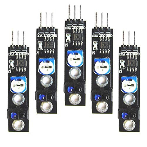 Almencla 5 Unids 2.5 V-12 V IR Módulo Sensor De Evitación De Obstáculos De Infrarrojos para Arduino Inteligente Robot De Coche