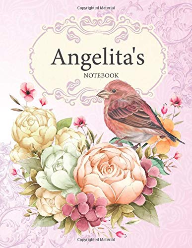 Angelita's Notebook: Premium Personalized Ruled Notebooks Journals for Women and Teen Girls