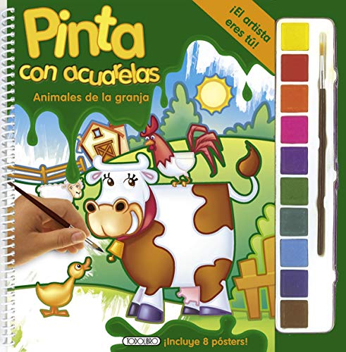 Animales de la granja (Pinta con acuarelas)