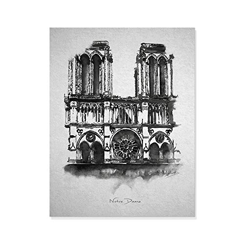 Arcoiris Home Cuadro decorativo Ciudades Notre Dame 40x30cm