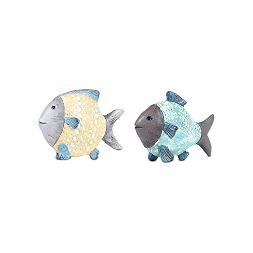 Art Deco Home - Figura Resina x2 Peces 10 cm - 1563