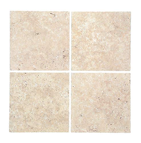 Azulejos travertino de piedra natural beige Chiaro Antique Travertino para suelo, pared, baño, ducha, cocina, espejo, revestimiento de bañera, panel de mosaico