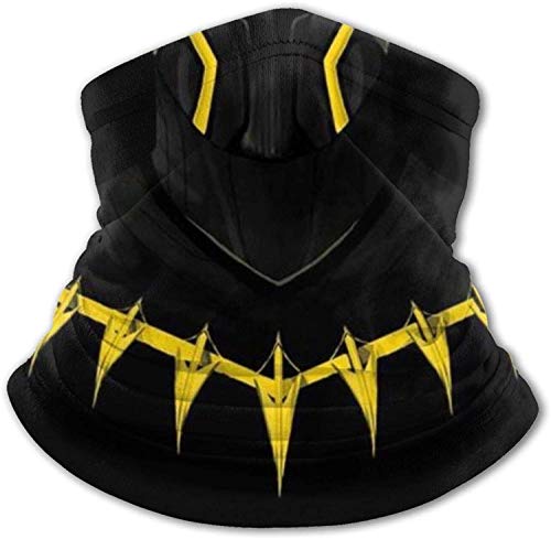 Bandanas Super Hero Black Pather Kids Mascarilla Cuello Polaina Pasamontañas Bufanda Reutilizable Lavable Tela Transpirable Tamaño Protector para Niños Niños Niñas Adolescentes al aire libre