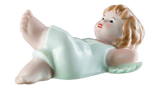bavaria Figura de Porcelana Angel MAX. Recuerdos, Aprox. 10 cm. Pintado a Mano, en una Caja de Regalo.