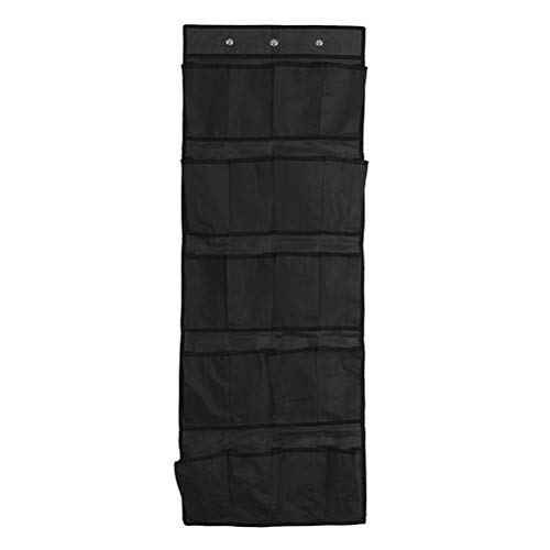 BESTonZON 20 Bolsillos en la Puerta Almacenamiento de Zapatos Organizador Colgante Zapatillas de guardarropas Guardarropa Bolsa de Almacenamiento Cielo Negro