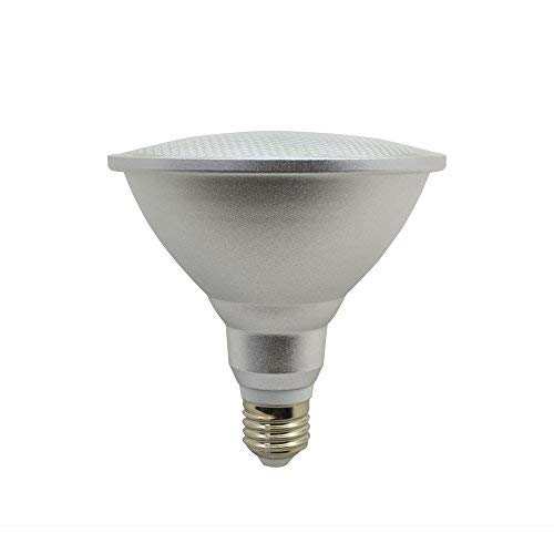 Bombilla LED E27 Base PAR38 15W, IP65 a prueba de agua, 150W equivalente a halógeno, 85-265V, Proyector de ángulo de haz de 120 °, Caja de aluminio, Reflector CRI> 90, Paquete 1 (Blanco cálido)