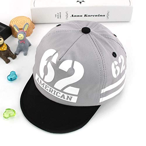 Bonita Gorra de bebé con número Bordado, Gorra de béisbol para bebé, Primavera, Verano, niños, Sombrero de algodón para el Sol, Sombreros con Visera al Aire Libre para niñas pequeñas -Gray Style 9