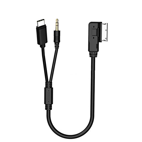 Cable Auxiliar de 3,5 mm para Mercedes Benz Tipo C, AMI a U-S-B C, Cargador de música de Coche, Compatible con Huawei, Motorola Moto Z, LeEco Le S3/2 Pro, para Select MB