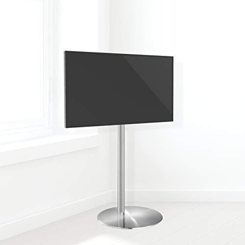 'Cavus – FM120/50S – Diseño TV Soporte – 37 cm Diámetro del pie Redondo Acero Inoxidable – 120 cm SAULE Acero Inoxidable – VESA 200 x 200 – 19 de 32 "