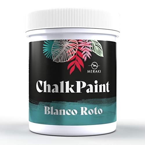 CHALK PAINT Pintura efecto tiza al agua mate (500ML, BLANCO ROTO)